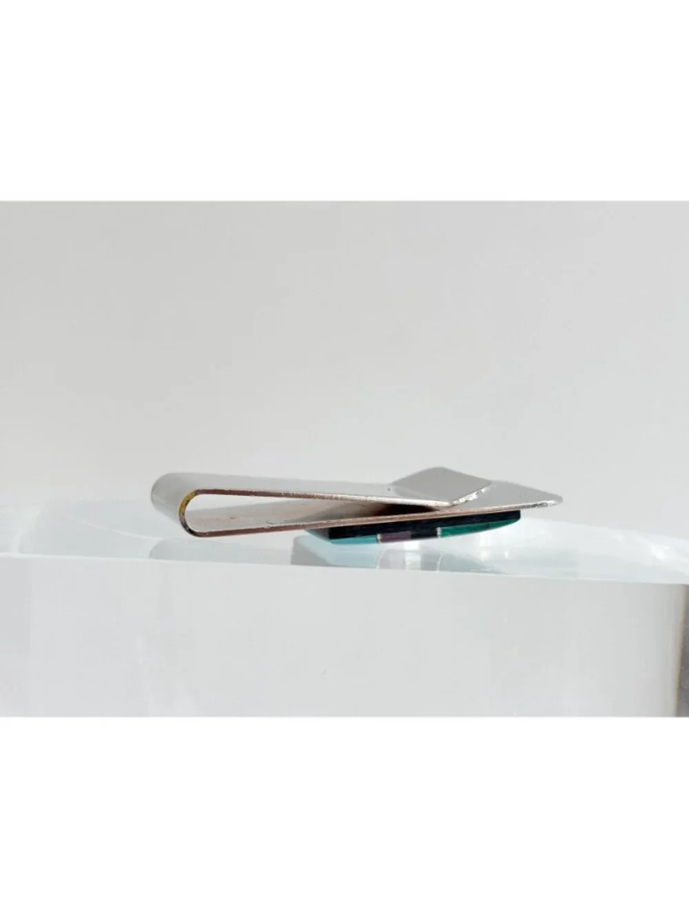 Turquoise, Coral, Onyx, Amethyst Southwest Vintage Stainless Steel Money Clip